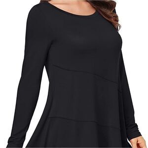 NWT Baikea Womens Tunic Tops to Wear with Leggings Long Sleeve Blouses Size   4